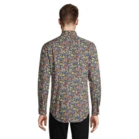 Slim-Fit Botanical Shirt