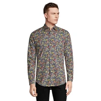 Slim-Fit Botanical Shirt