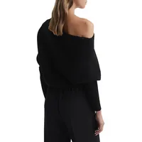 Lorna Asymmetric Draped Knit Top