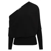 Lorna Asymmetric Draped Knit Top