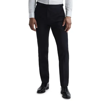 Poker Modern-Fit Wool-Blend Tuxedo Trousers