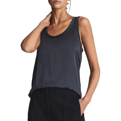 Riley Silk-Blend Tank Top