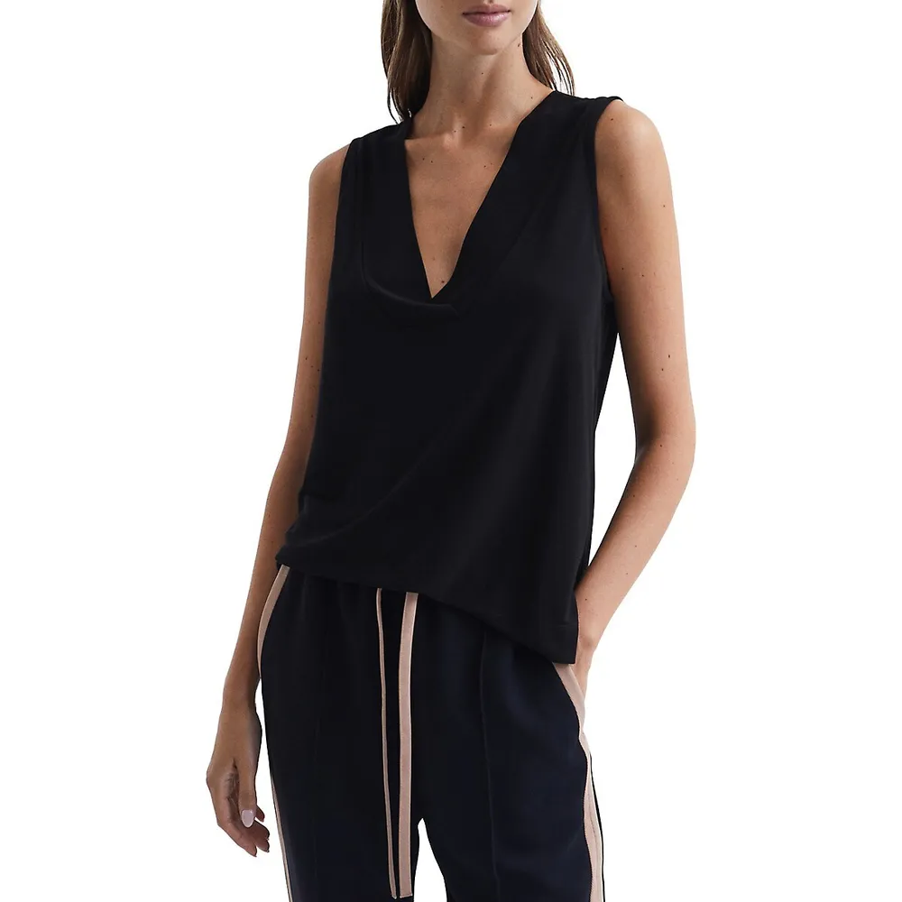 Reiss Taylor Loose-Fit V-Neck Vest