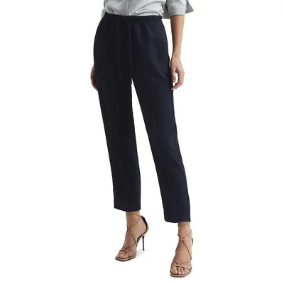 Hailey Tapered-Fit Pull-On Trousers