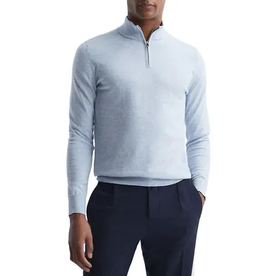 Bond Slim-Fit Funnelneck Quarter-Zip Sweater