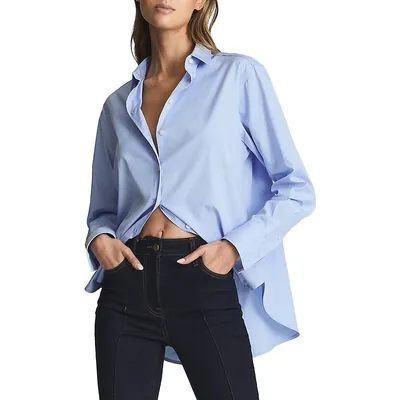 Jenny Loose-Fit High-Low Shirt