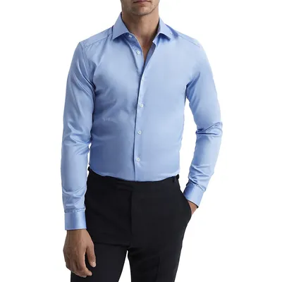 Slim-Fit Pro Signature Performance Dress Shirt for Men