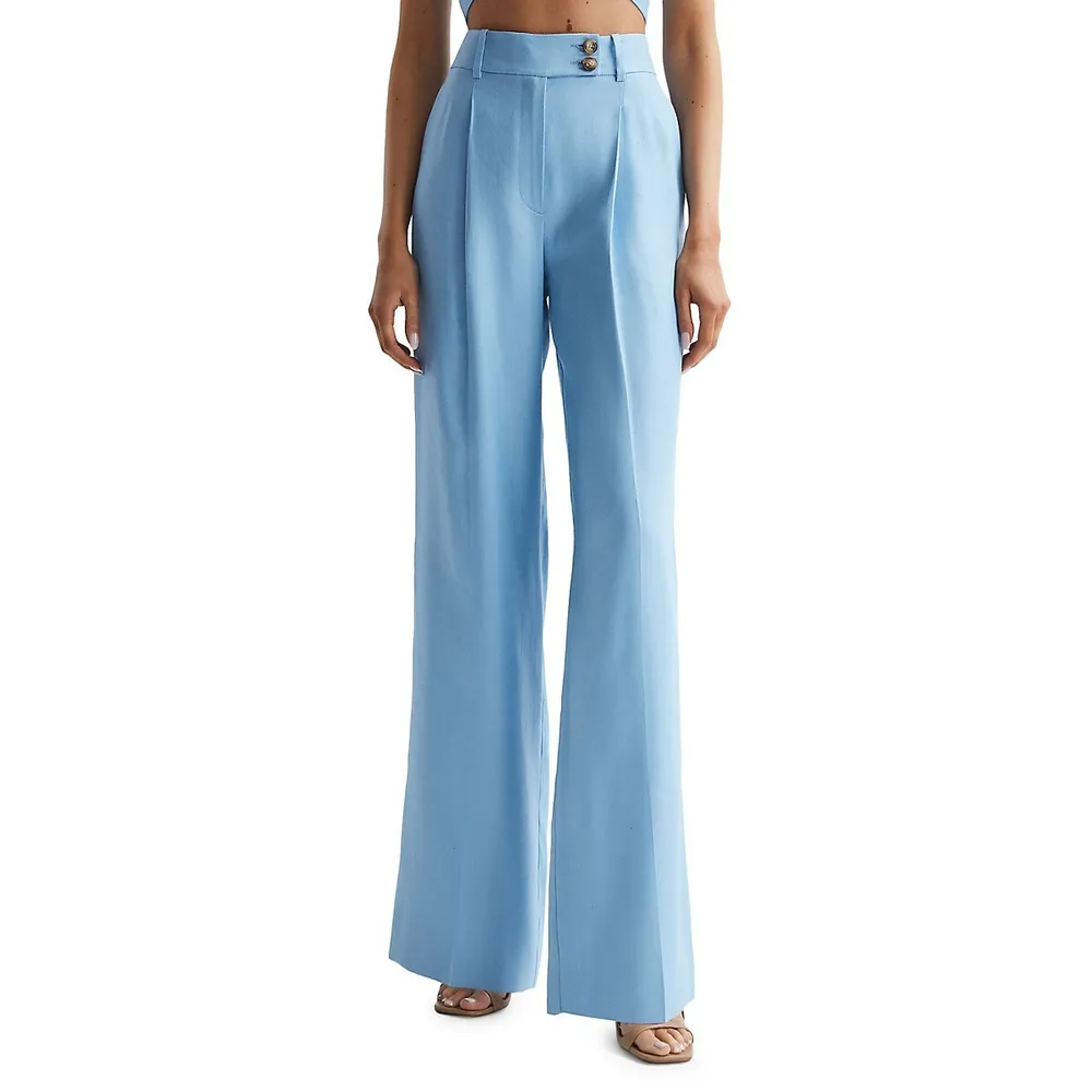 Rayon Pants Holly Plain, More Colours – Azure Beach and Resort Wear