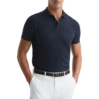 Reiss Floyd Slim Fit Half-Zip Polo Shirt - REISS