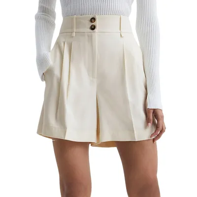 Ember Pleat-Front Tailored Shorts