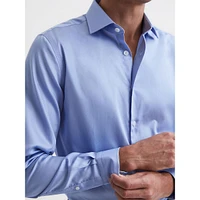 Remote Regular-Fit Cotton Satin Dress Shirt