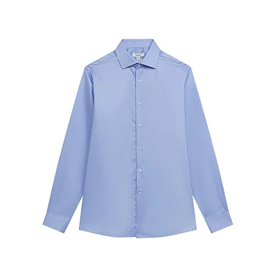 Remote Regular-Fit Cotton Satin Dress Shirt