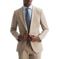 Wish Slim-Fit Single-Breasted Wool-Blend Blazer