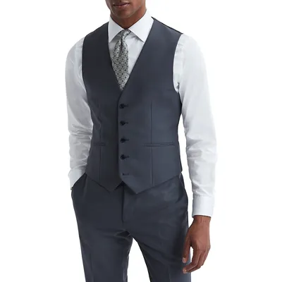 Mixer Slim-Fit Fine-Wool Suiting Vest