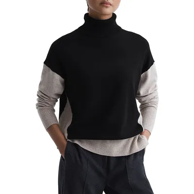 Alexis Wool-Blend Roll-Neck Sweater
