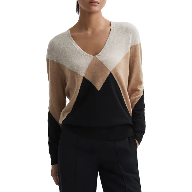 Reiss Charlotte Diamond Pattern Sweater