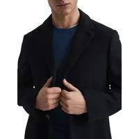 Gable Wool-Blend Epsom Overcoat