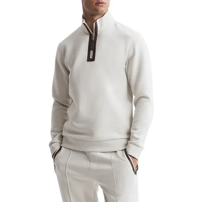 Hale Interlock Half-Zip Sweater