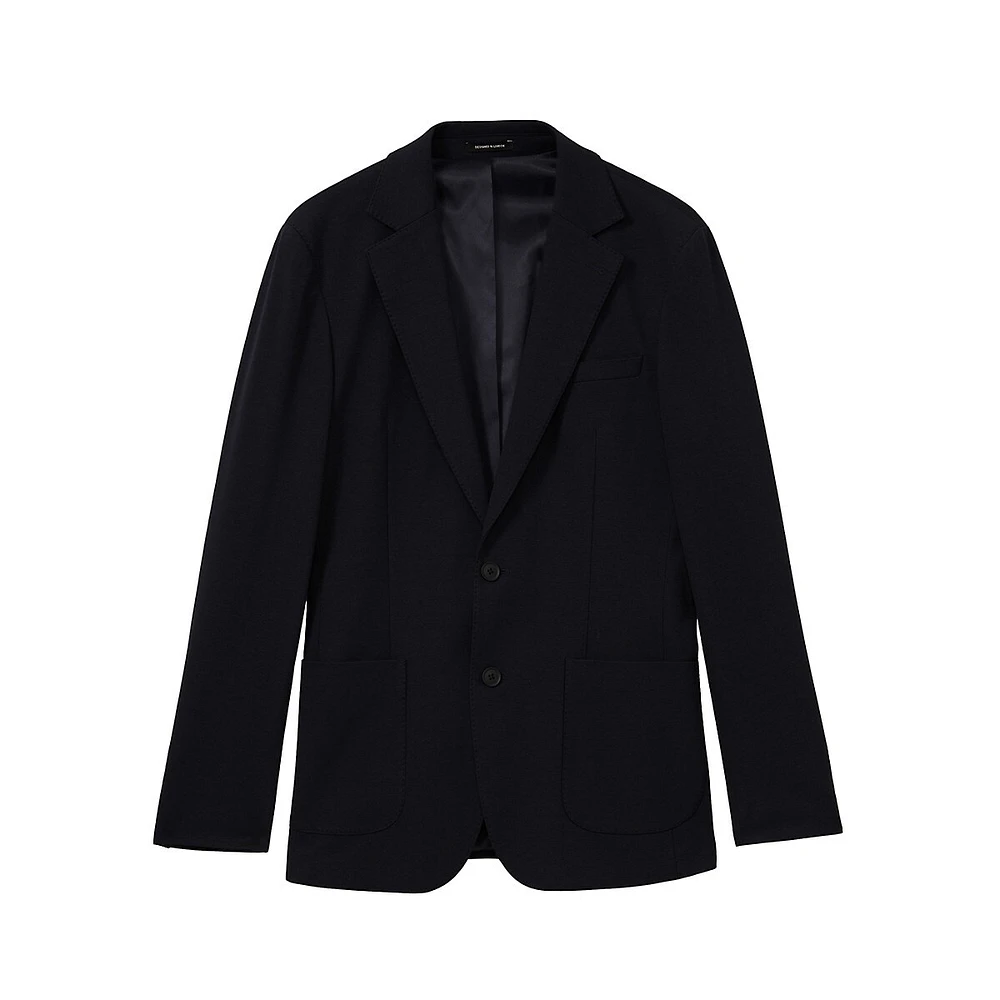 Trial Notch-Lapel Jersey Stretch Blazer