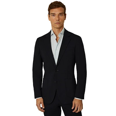 Trial Notch-Lapel Jersey Stretch Blazer