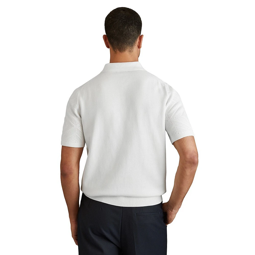 Lupton Pointelle Polo Shirt