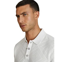 Lupton Pointelle Polo Shirt