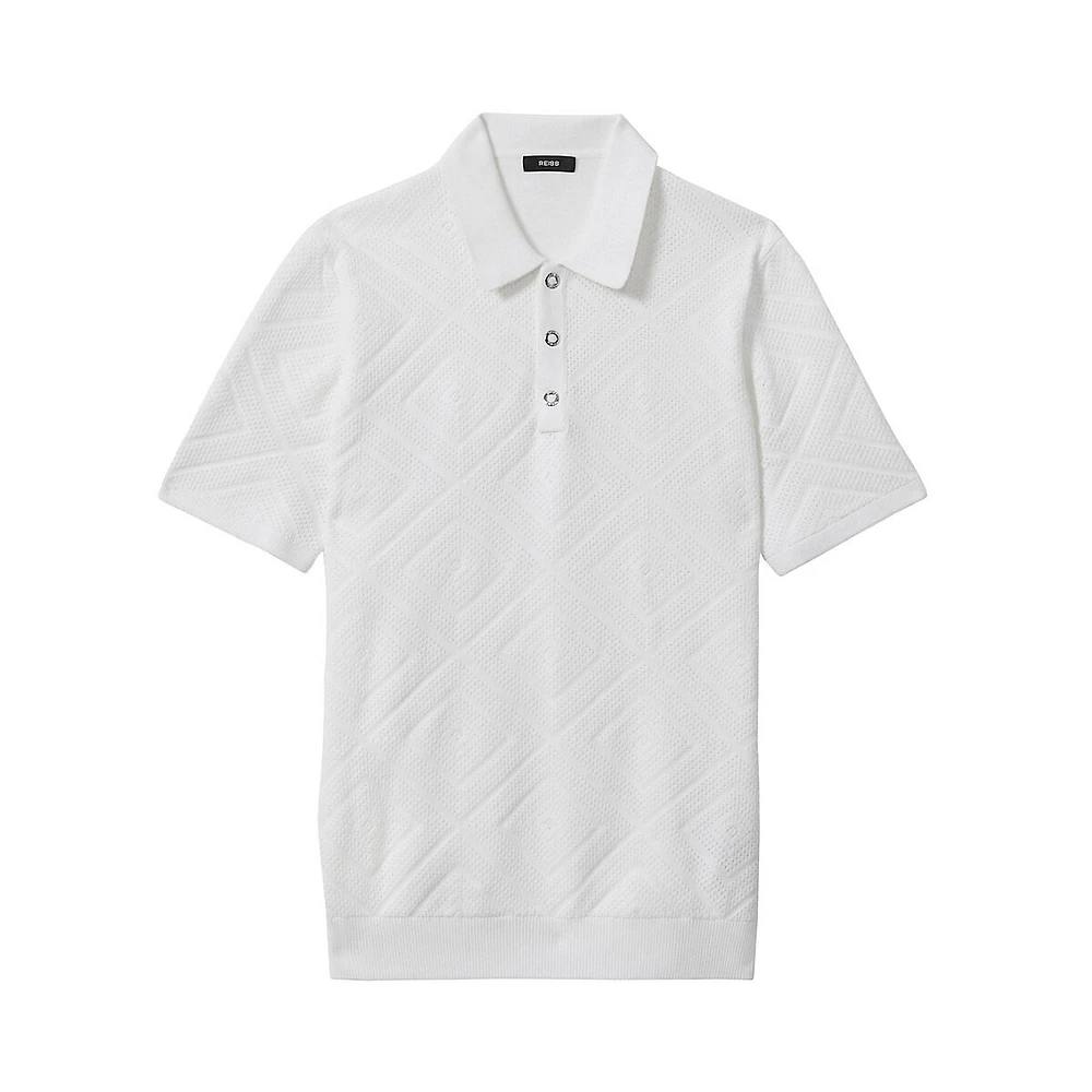 Lupton Pointelle Polo Shirt