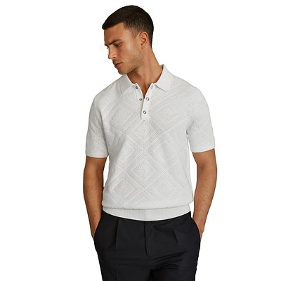 Lupton Pointelle Polo Shirt