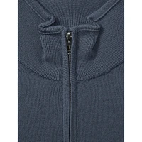 Blackhall Merino Wool Funnelneck Half-Zip Sweater