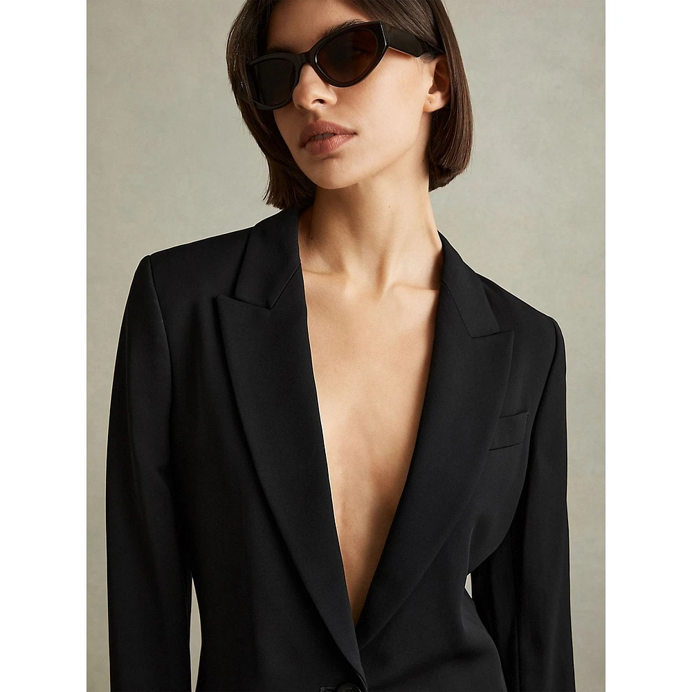 Tansey Fluid Single-Breasted Blazer