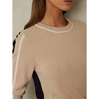 Annie Colourblock Wool-Blend Sweater