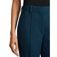 Jade Wide-Leg Wool-Blend Dress Pants