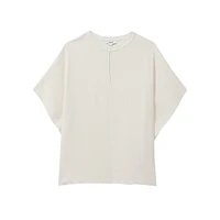 Tania Short-Sleeve Keyhole Top