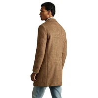 Rimini Double-Breasted Large Check Overcoat