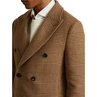 Rimini Double-Breasted Large Check Overcoat