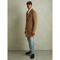 Rimini Double-Breasted Large Check Overcoat