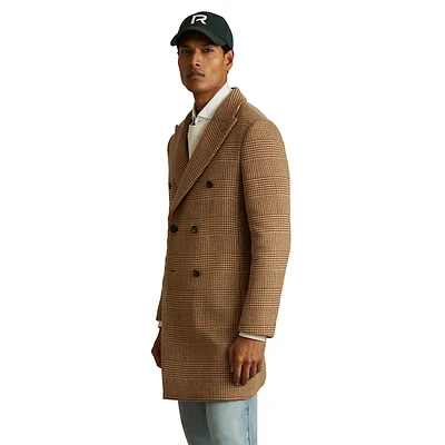 Rimini Double-Breasted Large Check Overcoat