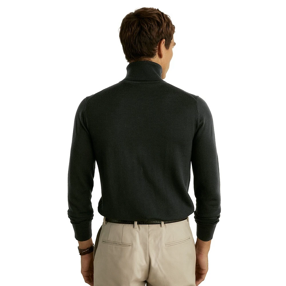 Caine Merino Wool Turtleneck Sweater