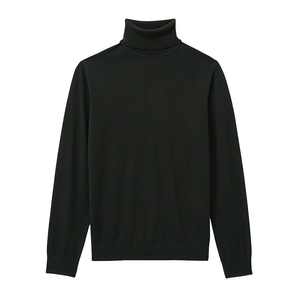 Caine Merino Wool Turtleneck Sweater