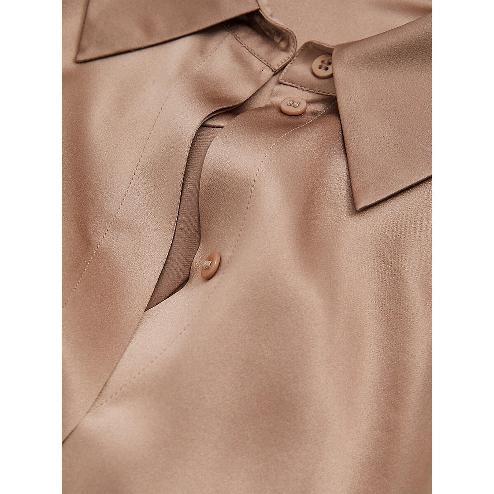 Hailey Silk Satin Shirt