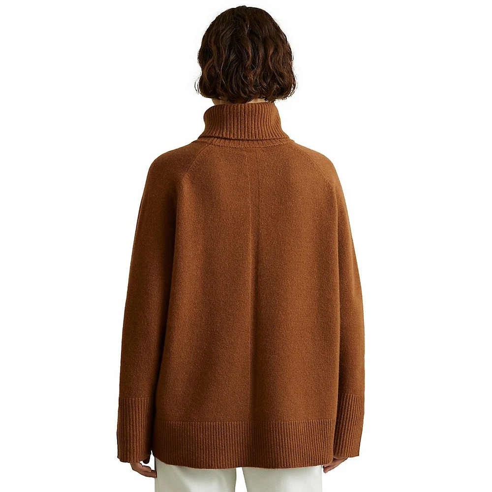 Eliza Wool & Cashmere Turtleneck Sweater