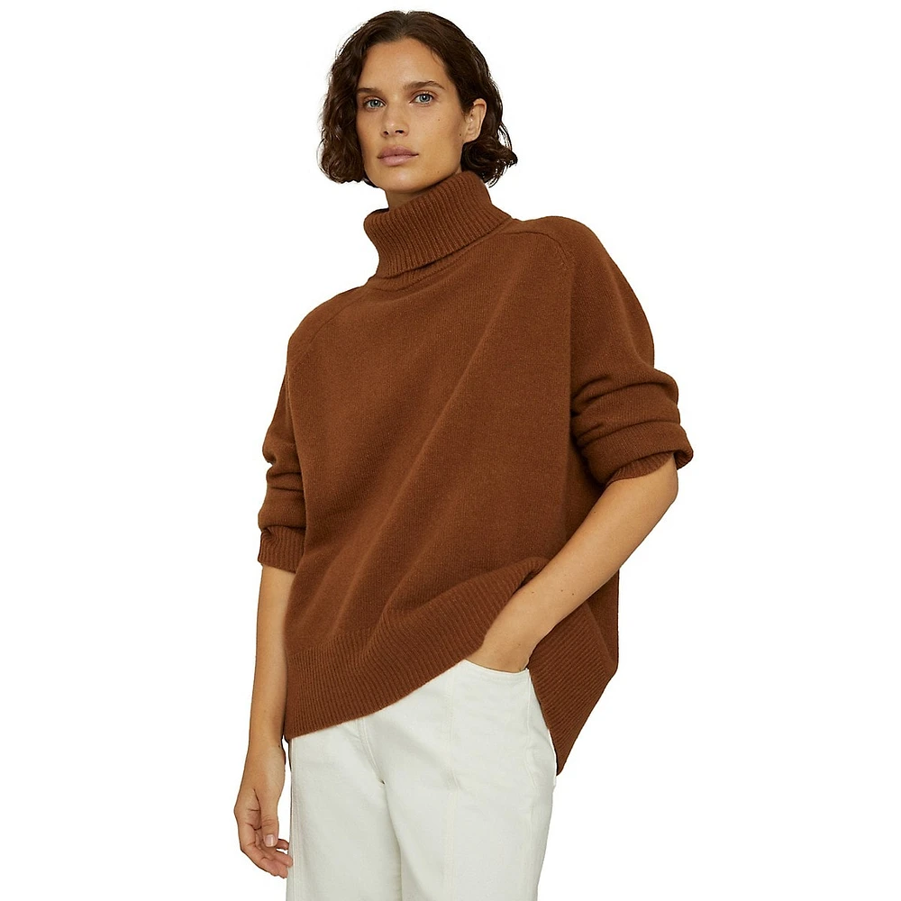 Eliza Wool & Cashmere Turtleneck Sweater