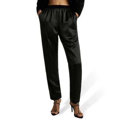 Elea Tapered Satin Pants