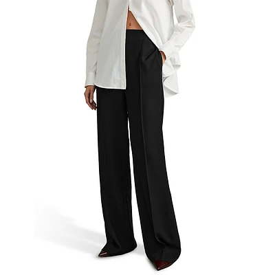 Tansey Wide-Leg Fluid Dress Pants