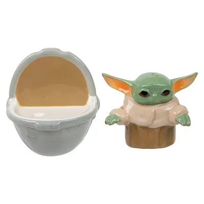 Star Wars The Mandalorian The Child Baby Yoda Grogu Ceramic Salt & Pepper Set