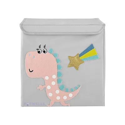 Kid's Cube Toy Storage Character Lid Box