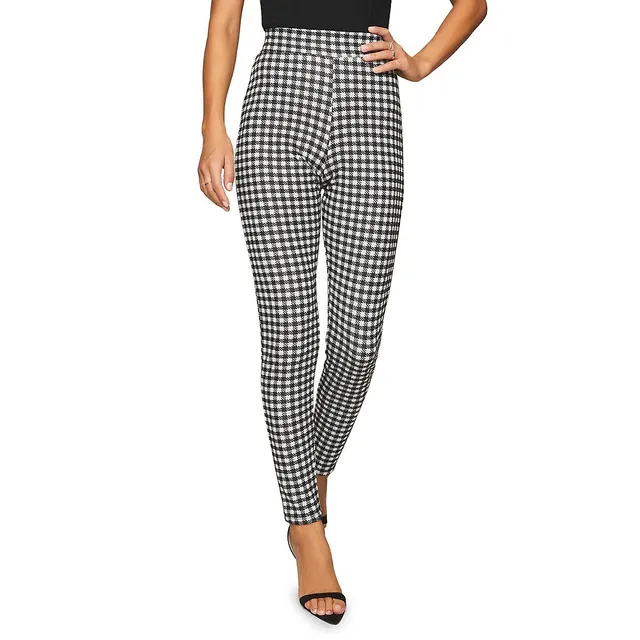 Lipsy High-Rise Houndstooth Leggings