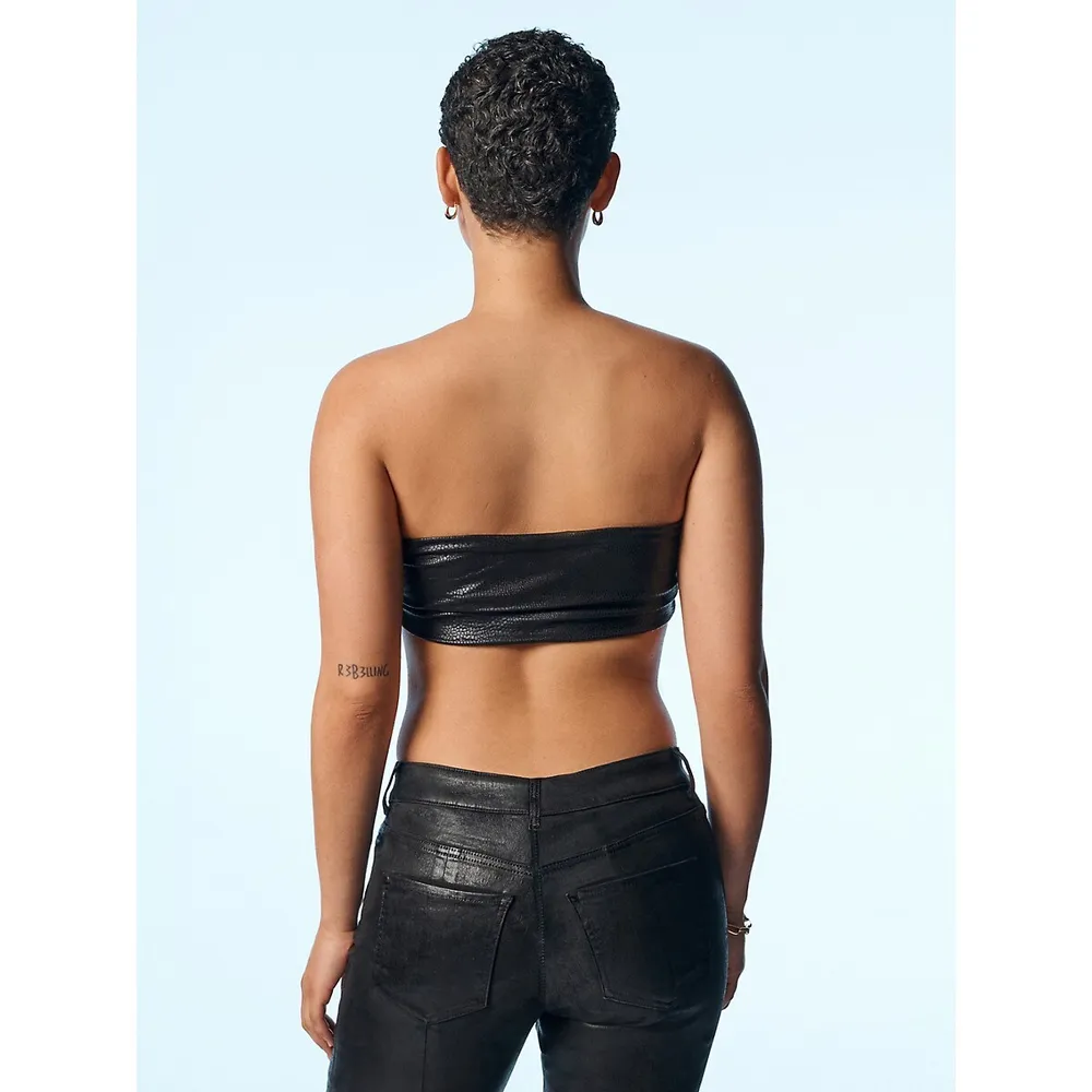 Basic Black Jersey Bandeau Top