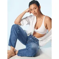 Relaxed-Fit Twisted Seam Mom Jeans