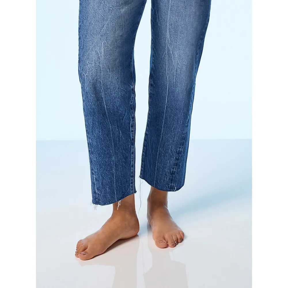 Relaxed-Fit Twisted Seam Mom Jeans